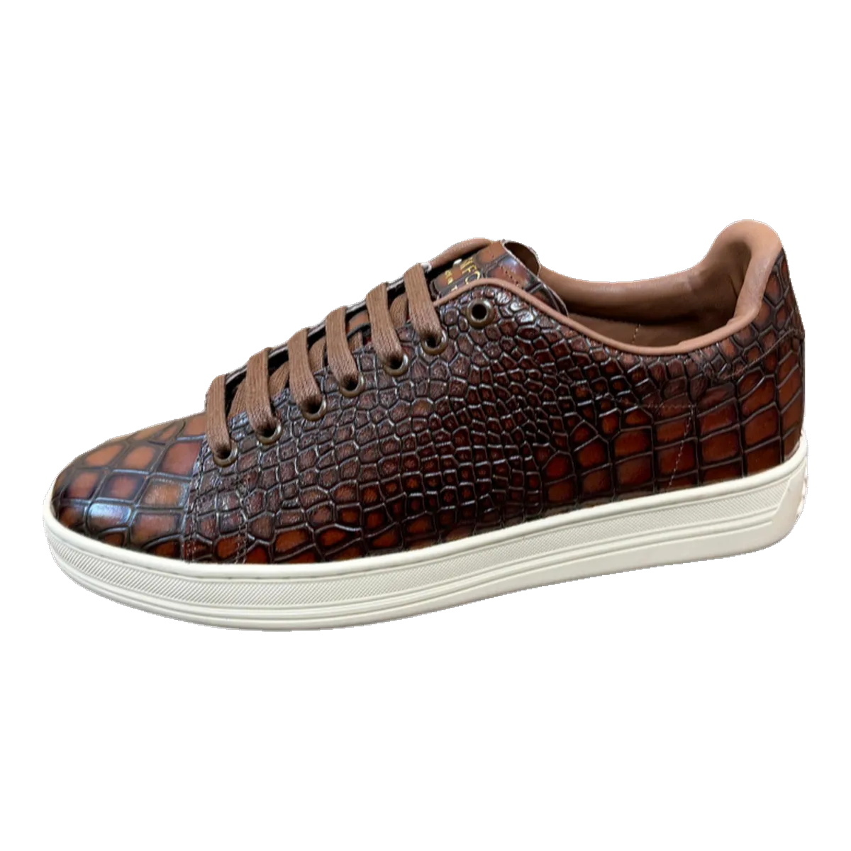 Tom Ford Brown Croc Sneakers