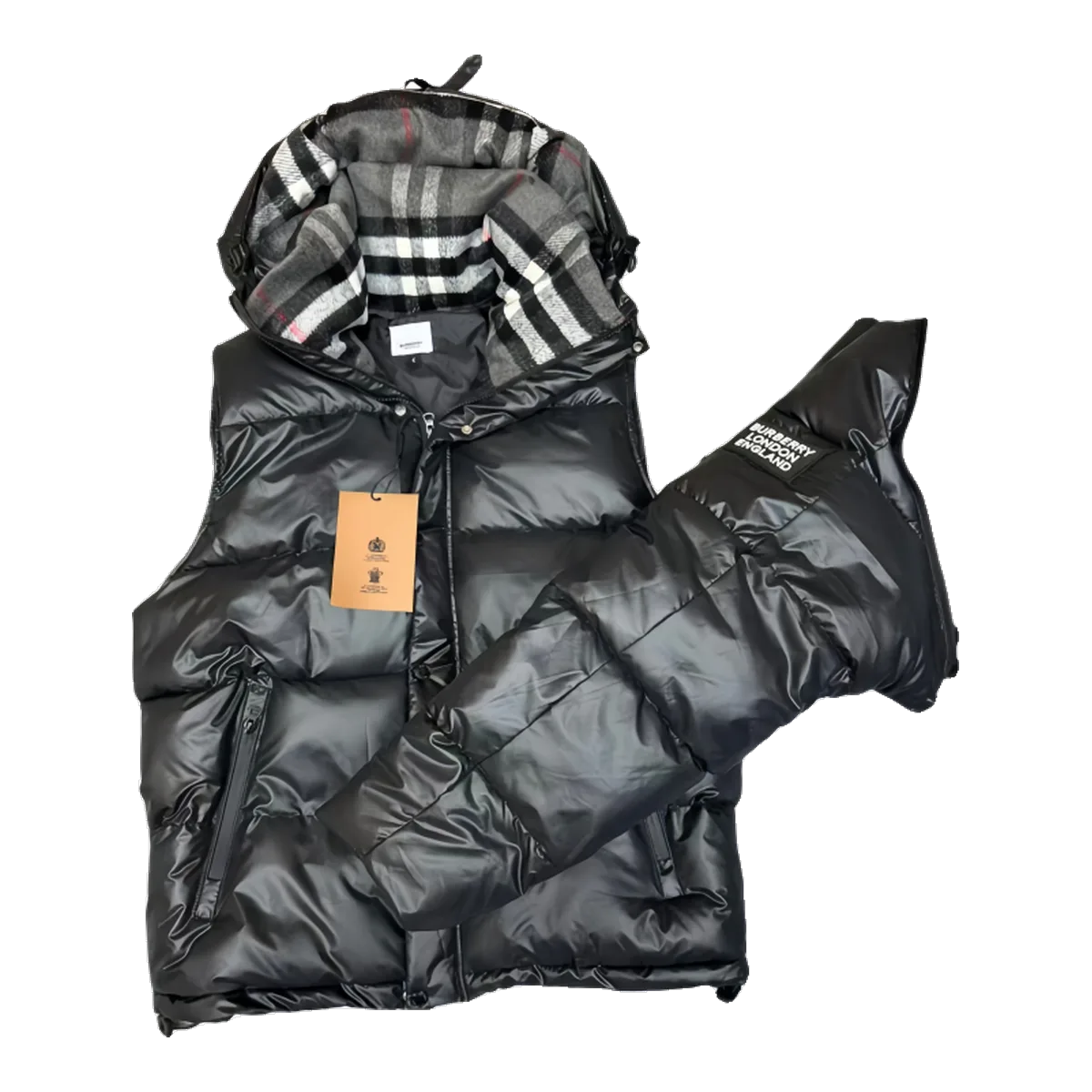 Burberry Check Puffer Jacket