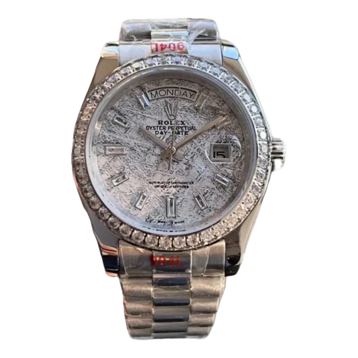 Rolex Day-Date Watch Meteorite Diamond