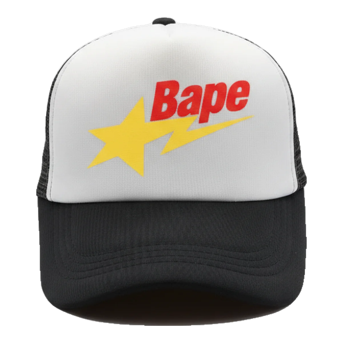 Bape White Trucker Cap