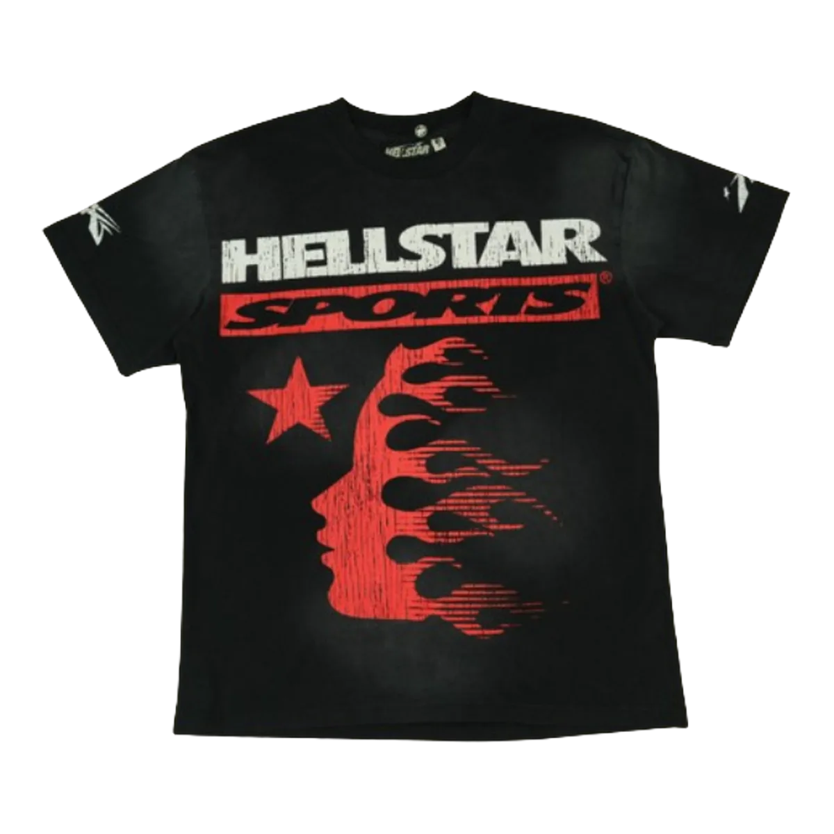 Hellstar Sports Flame Black T-Shirt