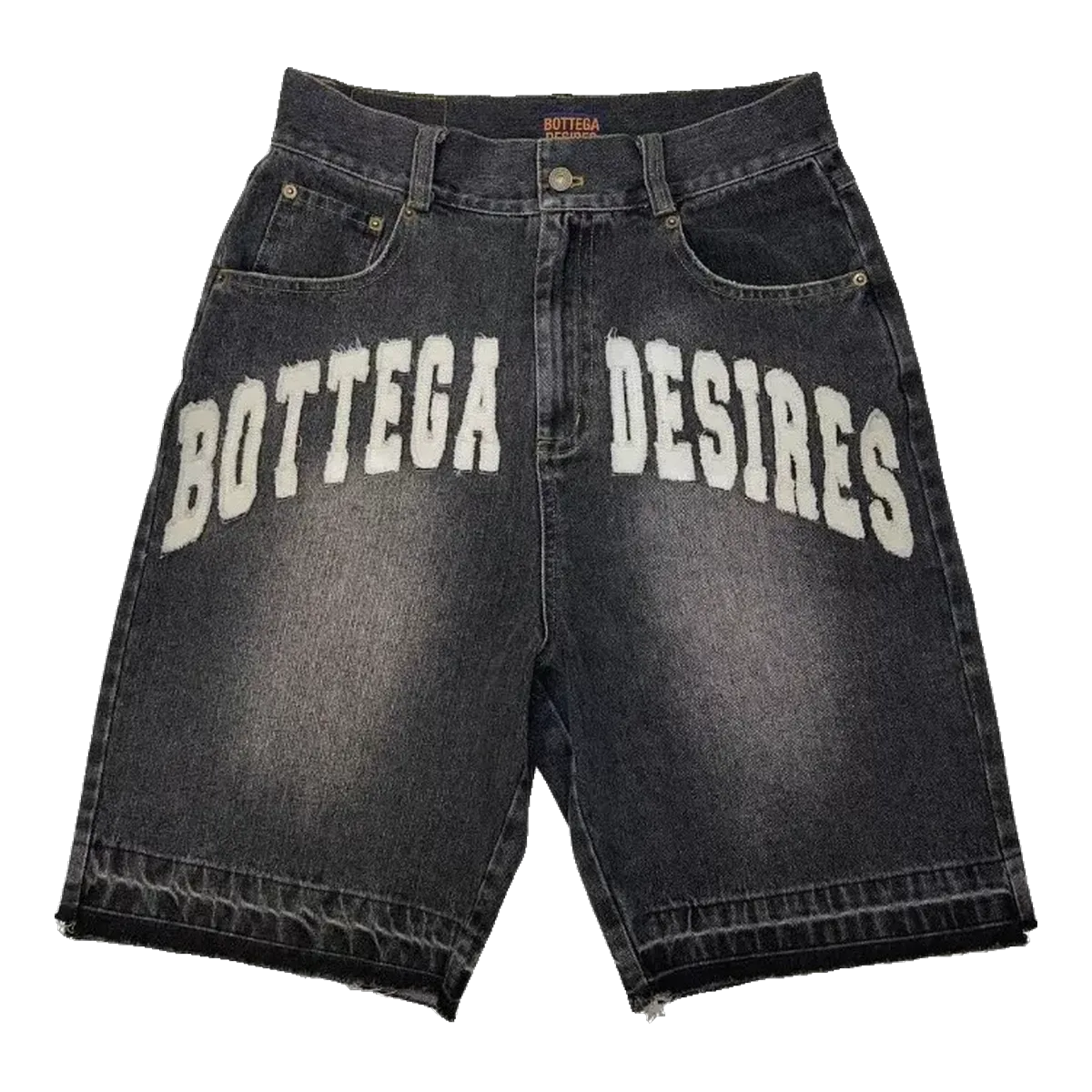 Bottega Veneta Black Denim Shorts