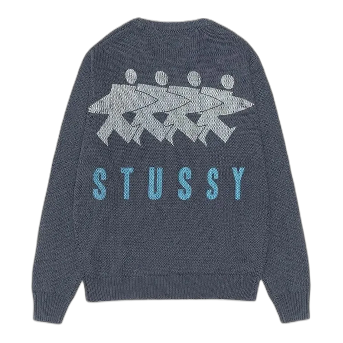 Stussy Grey Surfman Sweater
