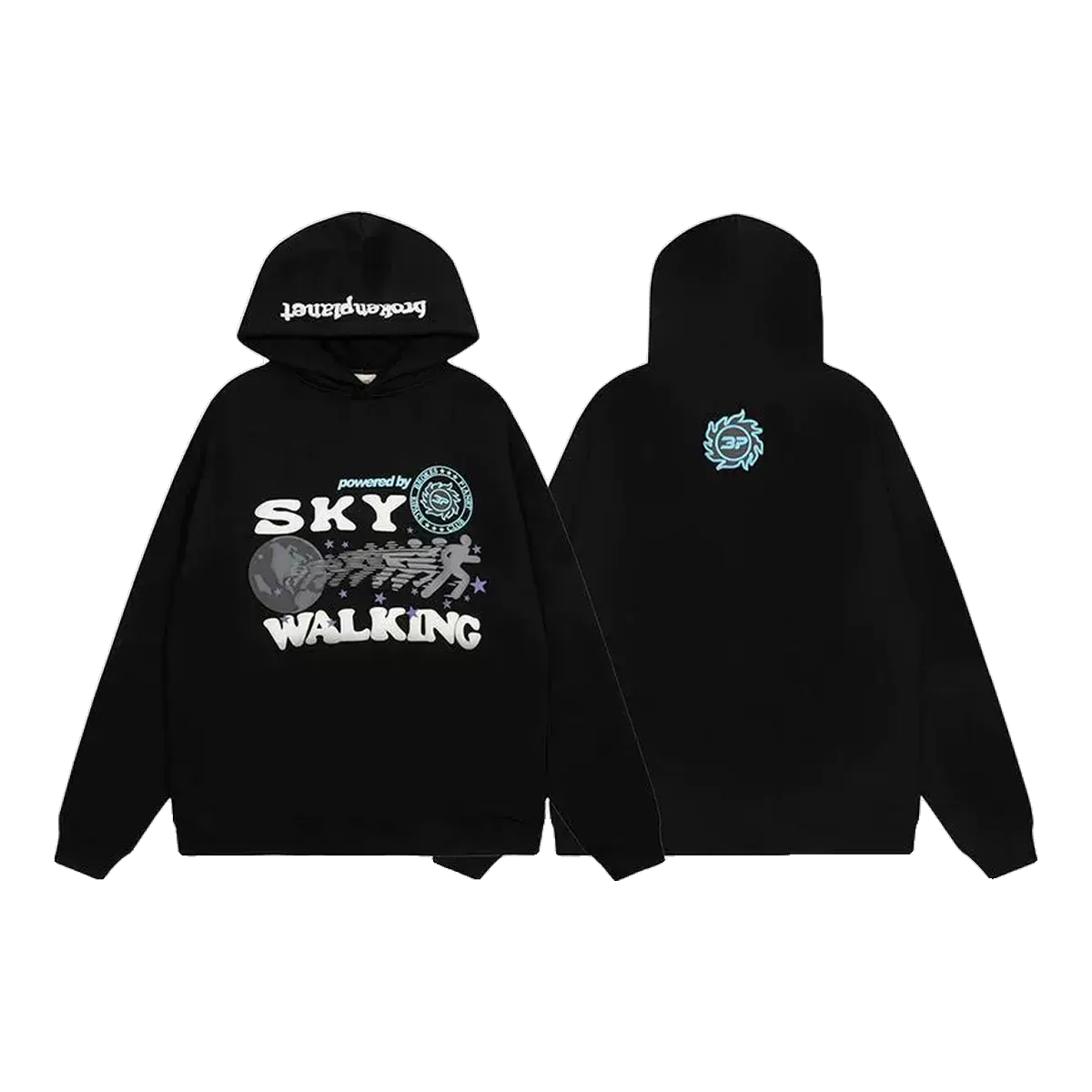Broken Planet Hoodie Black