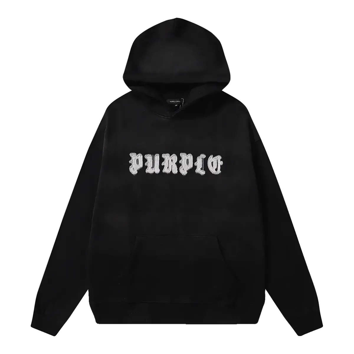 Purple Brand Black Logo Hoodie