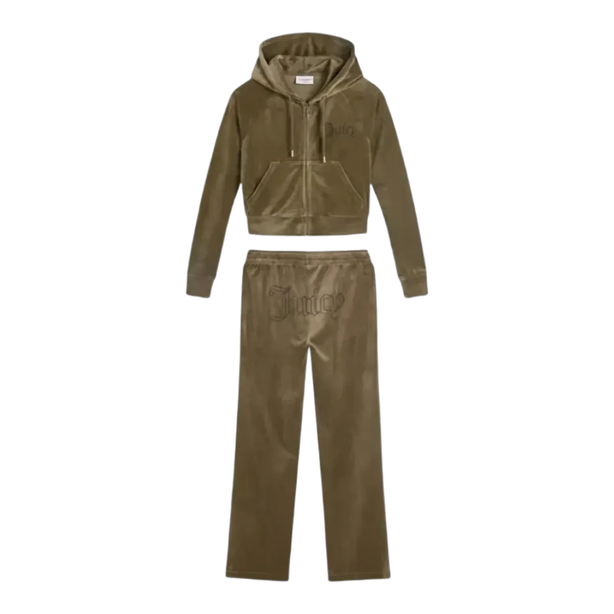Juicy Couture Velvet Tracksuit Brown