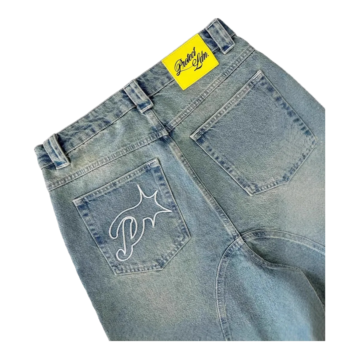 Protect London Denim Shorts Light Wash