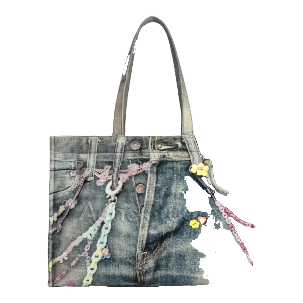 Acne Studios Denim Tote Bag Blue
