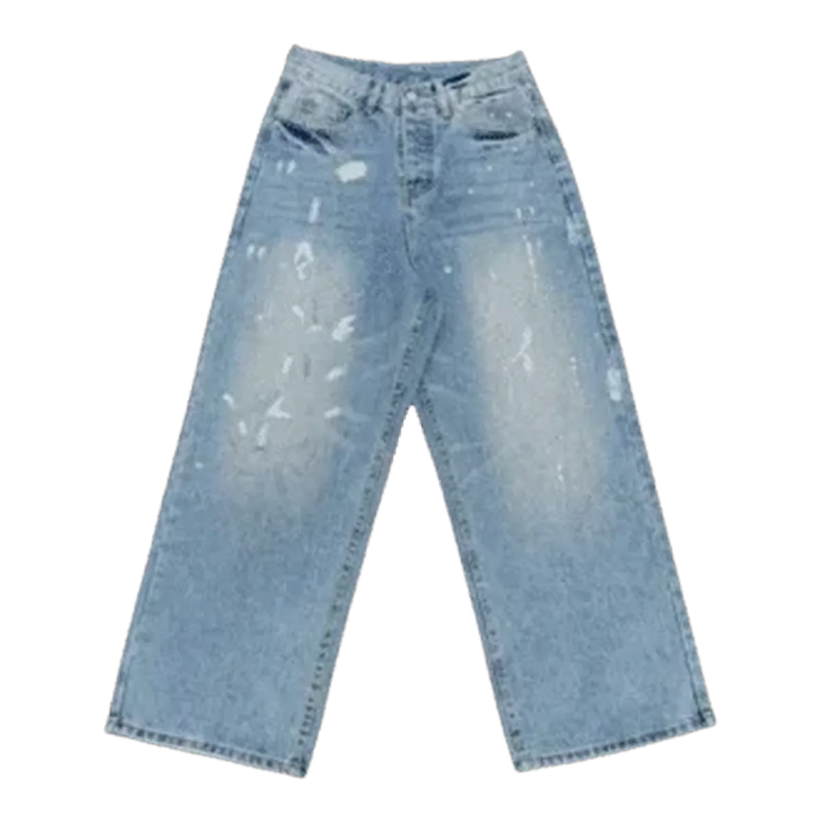 Acne Studios Blue Paint Splatter Jeans