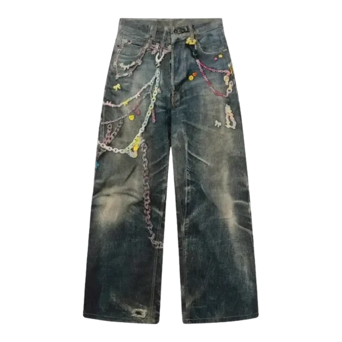 Acne Studios Distressed Blue Jeans