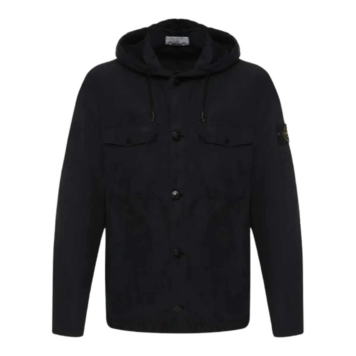 Stone Island Button Up Jacket Black