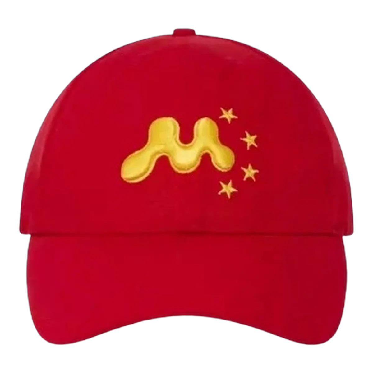 Mowalola Red Embroidered Cap