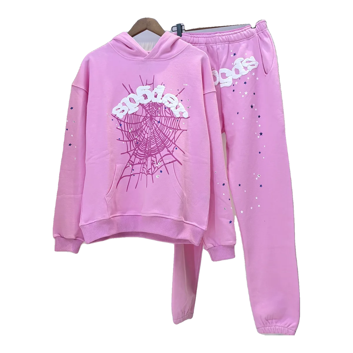 Sp5der Web Tracksuit Pink