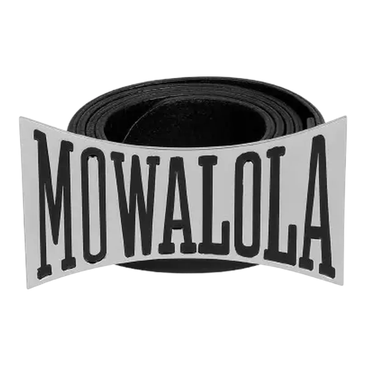Mowalola Black Sweat Buckle Belt