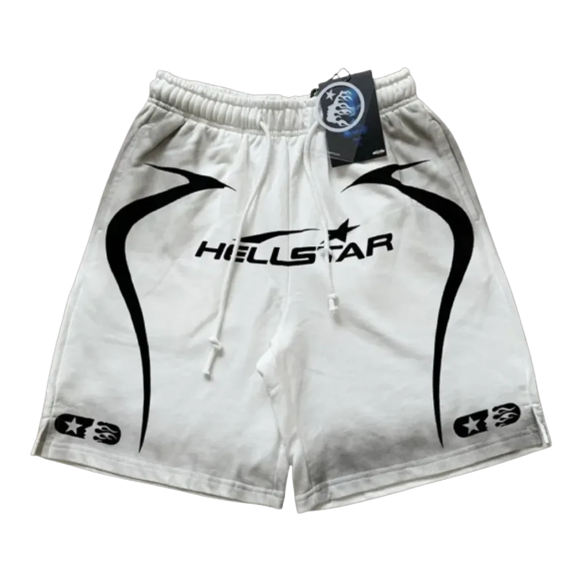 Hellstar Logo Shorts White