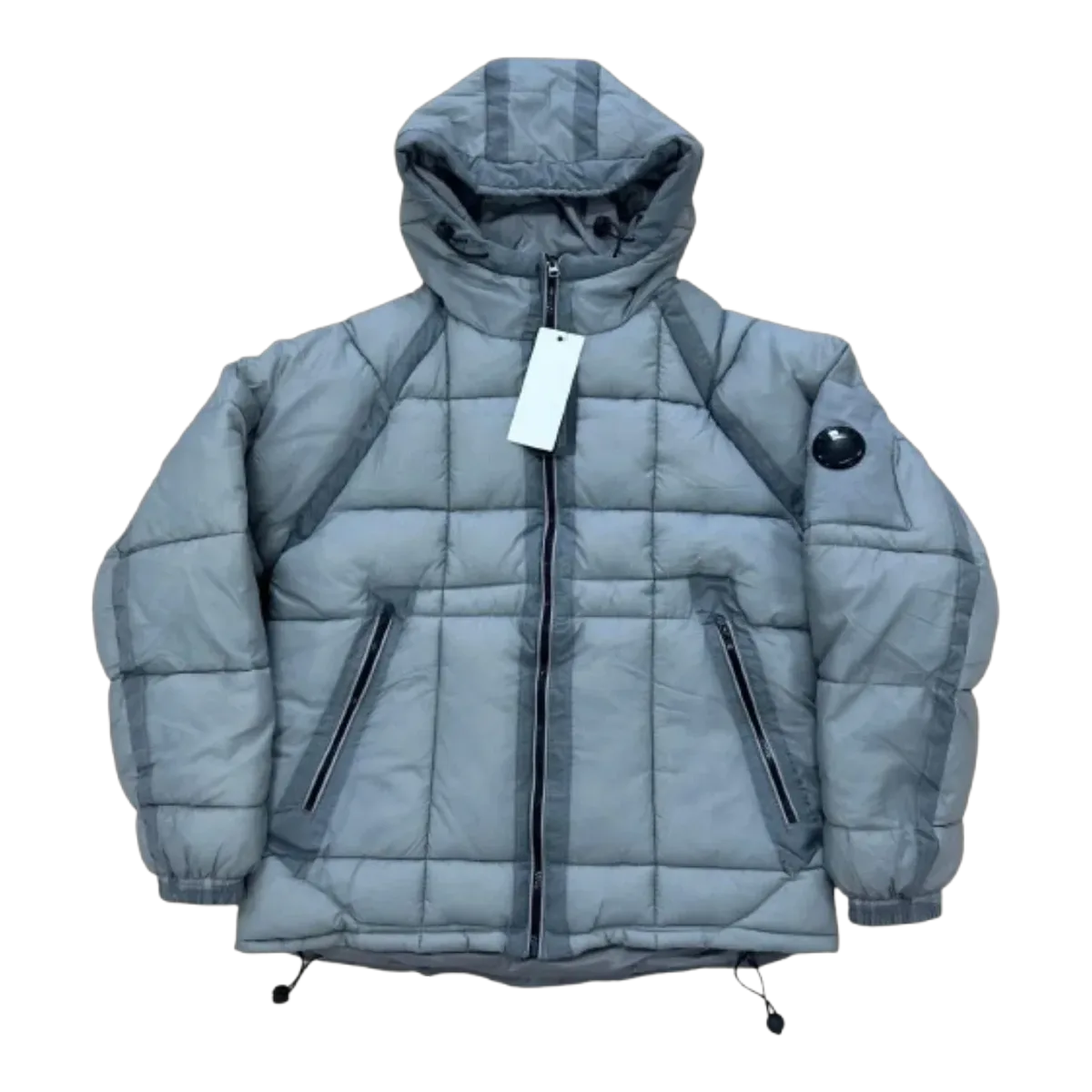 CP Company Puffer Jacket Washed Blue