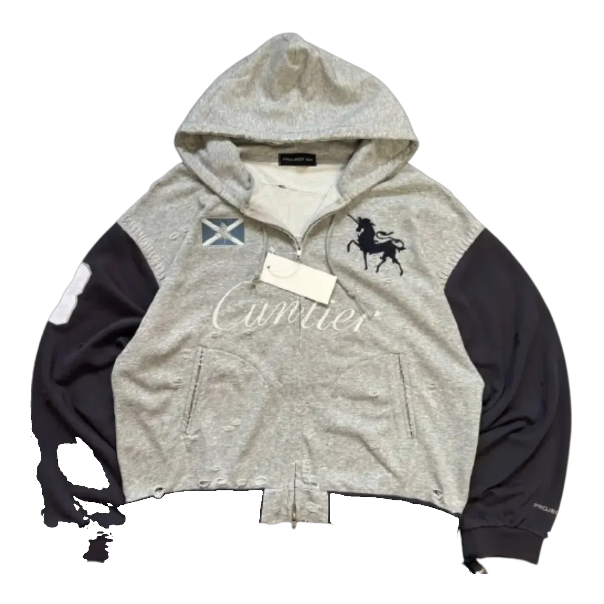 Project GR Zip-Up Hoodie Grey