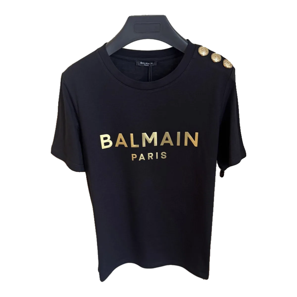 Balmain Navy Logo T-Shirt