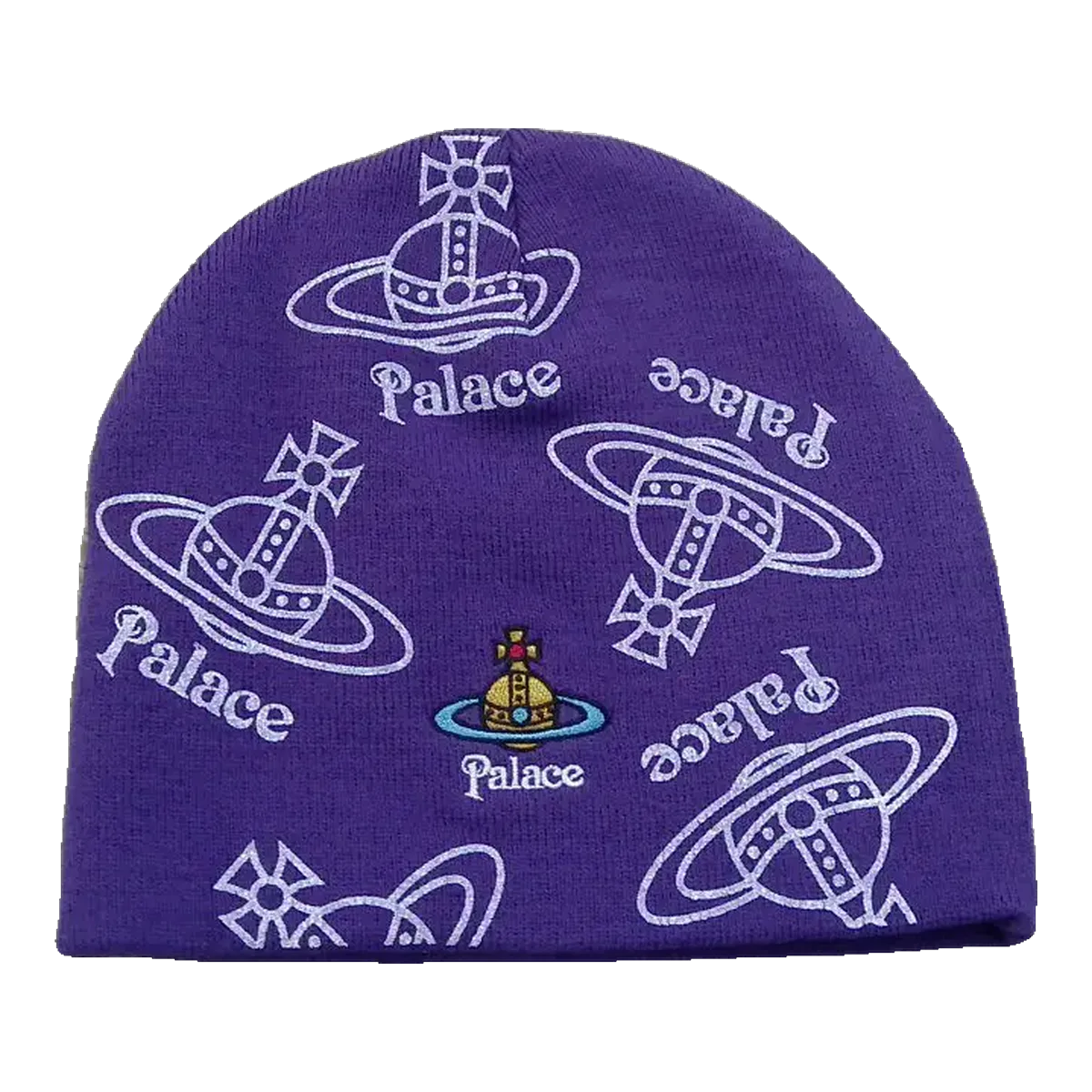 Palace Purple Print Beanie
