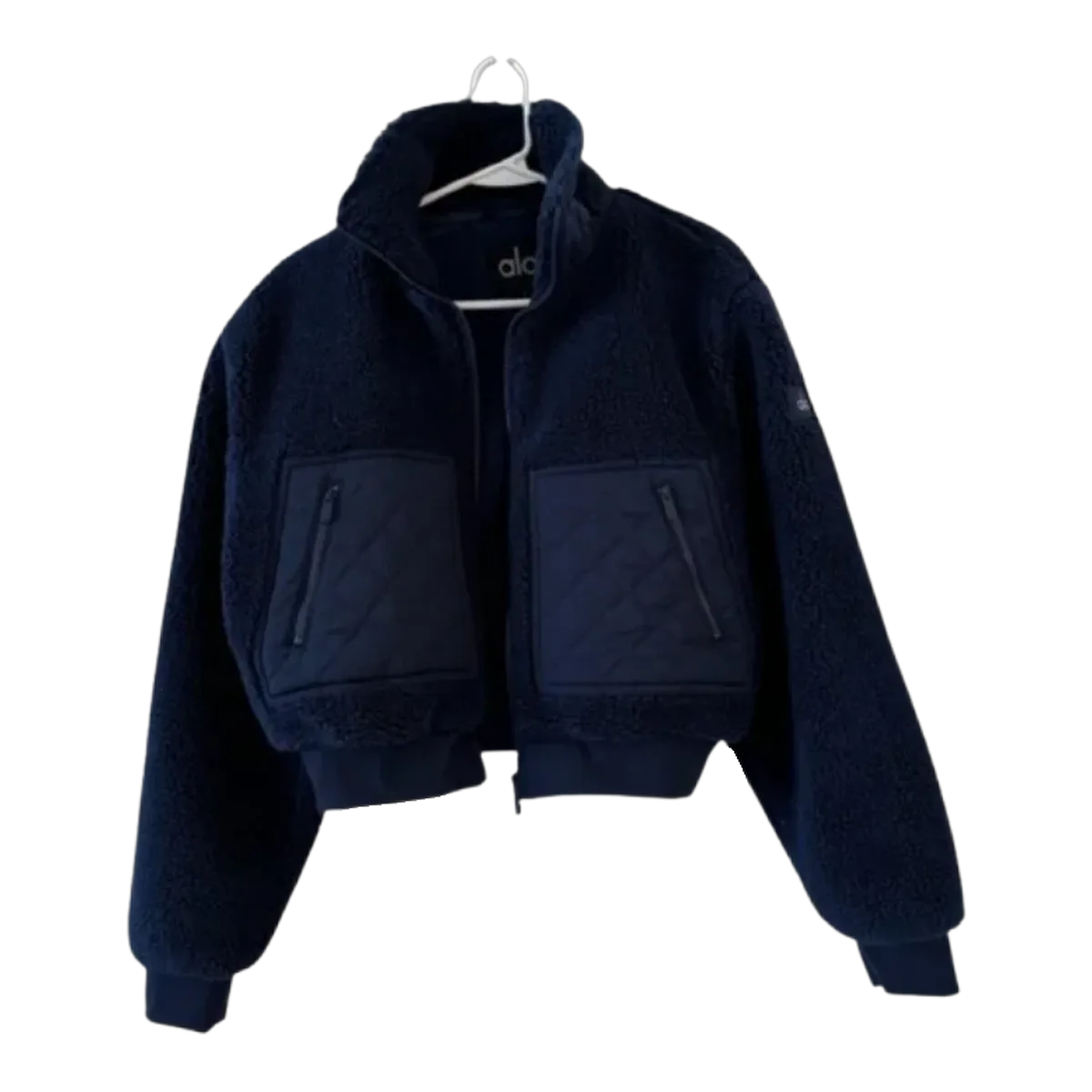 Alo Yoga Navy Fleece Jacket