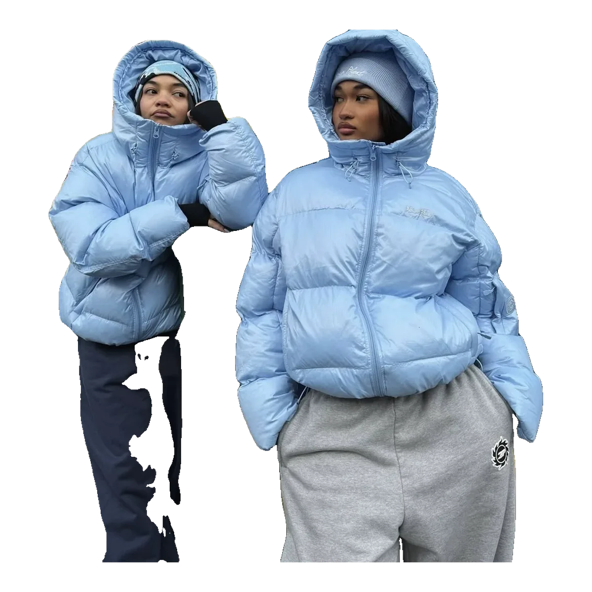 Broken Planet Puffer Jacket Blue
