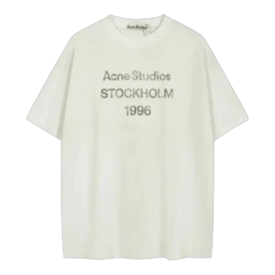 Acne Studios White Stockholm T-Shirt rep
