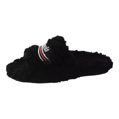 Balenciaga Furry Slides Black rep