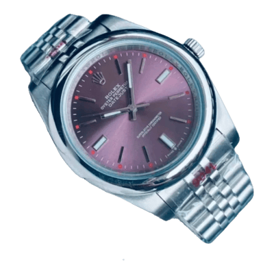 Rolex Watch Purple Dial