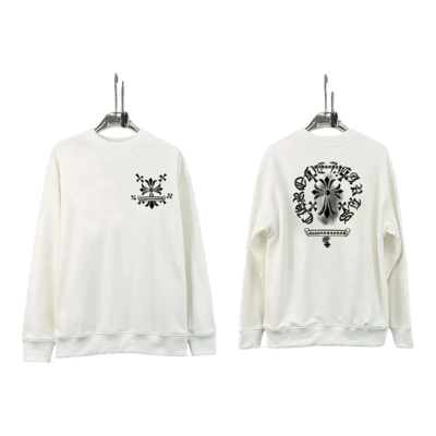 Chrome Hearts White Sweatshirt Cross