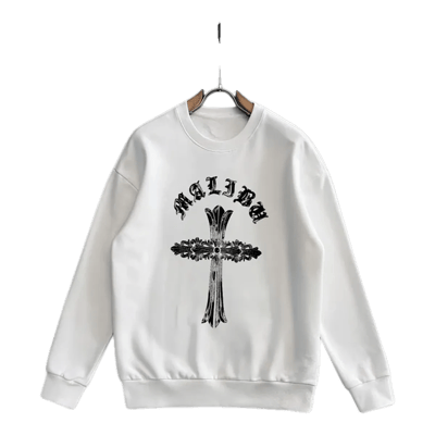 Chrome Hearts White Sweatshirt Cross