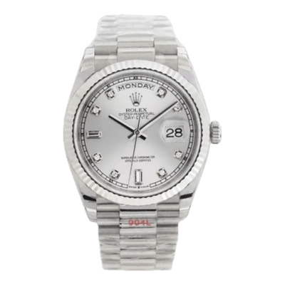 Rolex Day-Date Diamond Silver