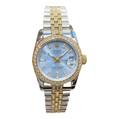 Rolex Watch Blue Dial