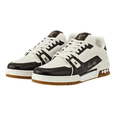 Louis Vuitton White LV Trainer Sneakers rep