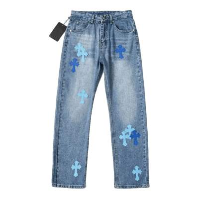 Chrome Hearts Blue Cross Jeans