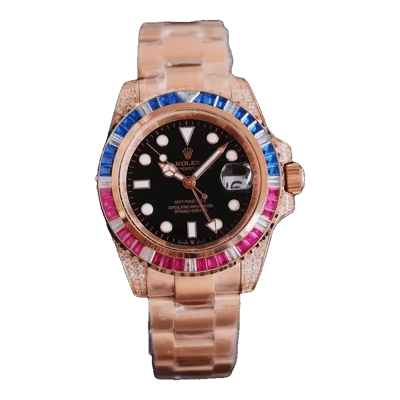 Rolex Rose Gold Rainbow Watch