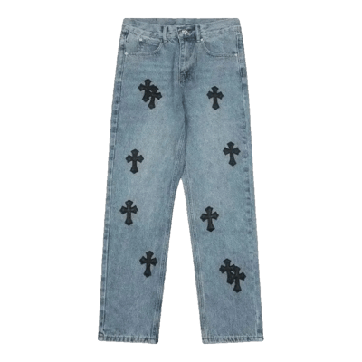 Chrome Hearts Blue Cross Jeans