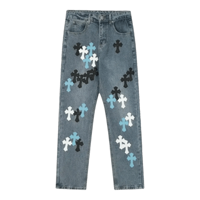 Chrome Hearts Blue Cross Jeans