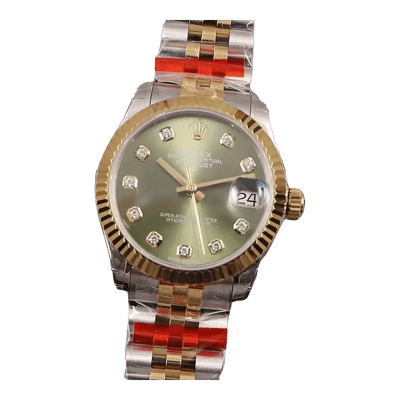 Rolex Gold Green Dial Watch