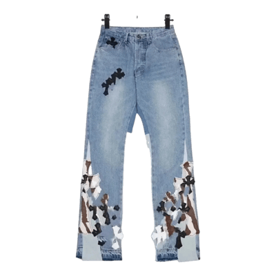Chrome Hearts Blue Cross Jeans