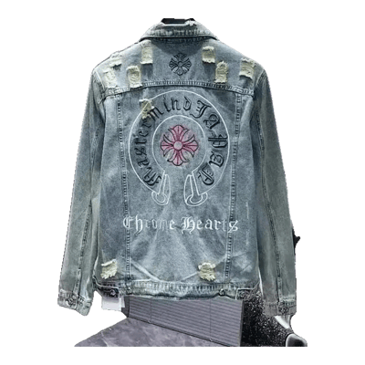 Chrome Hearts Blue Cross Denim Jacket