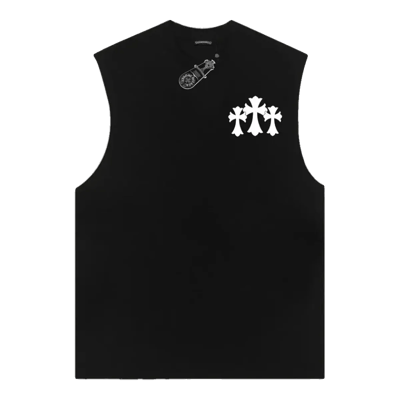 Chrome Hearts Cross Vest Top Black