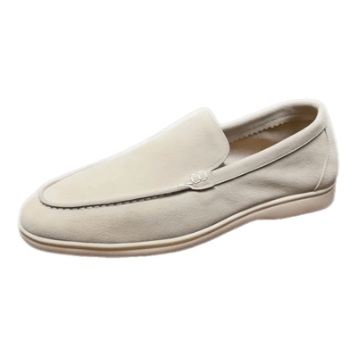 Loro Piana Cream Suede Loafers rep