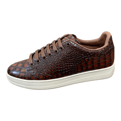 Tom Ford Brown Croc Sneakers rep