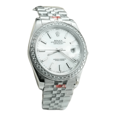 Rolex Datejust Watch White Dial