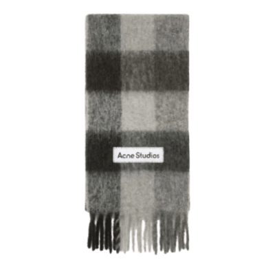 Acne Studios Check Scarf Grey rep