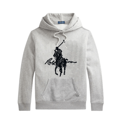 Ralph Lauren Big Pony Hoodie Grey rep