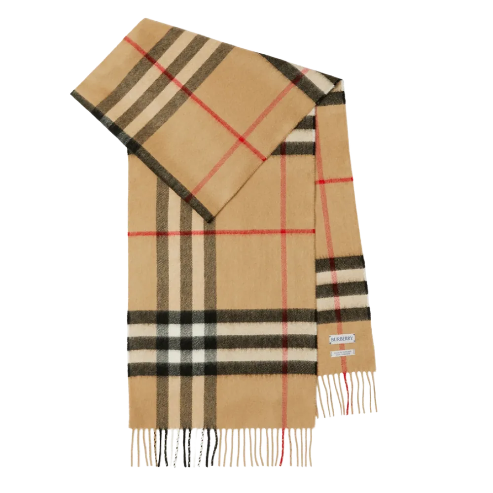 Burberry Check Scarf Beige