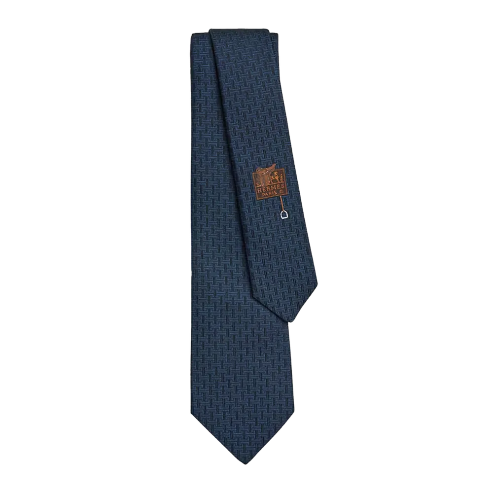 Hermes Tie Navy