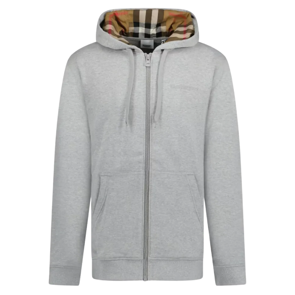 Burberry Zip Hoodie Grey