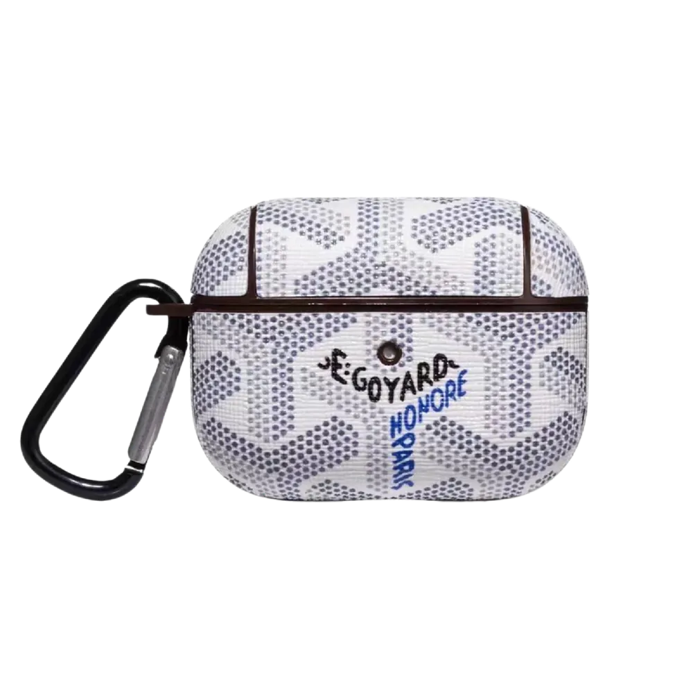 Goyard AirPods Case White